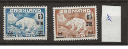 1956 MH Greenland Mi 37-38 - Ongebruikt