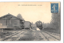 CPA 45 Chatillon Coligny La Gare Et Le Train Tramway - Chatillon Coligny