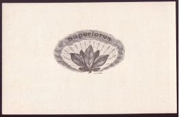 Etiquette Boite De Cigares, Chromo ( 22.5 X 14.5 Cm ) " Superiores " - Etiquettes