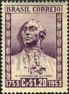 168500 MNH BRASIL 1954 BICENTENARIO DE LA MUERTE DE ALEXANDER DE GUSMAO - Unused Stamps