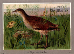 CHROMO CACAO VAN HOUTEN LES OISEAUX LE ROI DE CAILLES N°32 - Van Houten