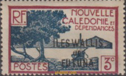 674076 MNH WALLIS Y FUTUNA 1939 SELLOS DE NUEVA CALEDONIA SOBRECARGADOS - Ongebruikt