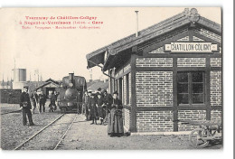 CPA 45 Chatillon Coligny La Gare Et Le Train Tramway - Chatillon Coligny