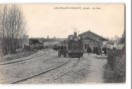 CPA 45 Chatillon Coligny La Gare Et Le Train Tramway - Chatillon Coligny