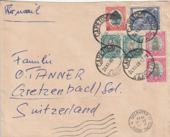 Afrique Du Sud Lettre Cape Town Pour La Suisse 1948 - Brieven En Documenten
