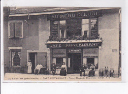 LA TRONCHE: Café Restaurant, Au Menu Fleuri - Très Bon état - La Tronche