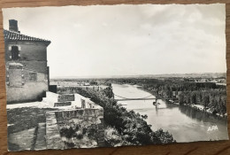 CPSM VALENCE D'AGEN AUVILLAR 82 La Garonne Et Le Pont Vus De La Table D'Orientation - Valence