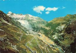 SUISSE - Wallis - Les Routes De Cols Grimsel Et Furka Avec Gletsch Et Le Glacier Du Rhône - Carte Postale - Oberwald