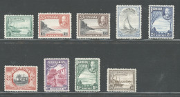 1936-47 BERMUDA, Stanley Gibbons N. 98-106- Serie Di 9 Valori - MNH** - Autres & Non Classés