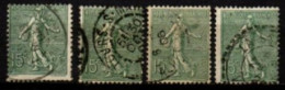 FRANCE    -   1903 .   Y&T N° 130 Oblitérés.   Divers  Points Blancs , - Usati