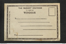 ROYAUME-UNI  - ANGLETERRE - WINDSOR - THE "BUDGET" SOUVENIR - 12 Views Of WINDSOR - Windsor