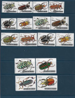 1970 BURUNDI 350-62C + PA 120-28** Insectes, Série Complète , Côte 80.00 - Unused Stamps