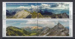 2022 Liechtenstein Mountains Views  Complete Block Of 4 SILVER MNH @ BELOW FACE VALUE - Ongebruikt
