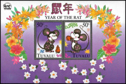 Tuvalu 1996, Chinese New Year, Year Of The Rat - S/s MNH - Nouvel An Chinois