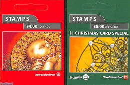 New Zealand 2003 Christmas 2 Booklets, Mint NH, Religion - Christmas - Stamp Booklets - Ongebruikt