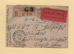 Indochine - 17-10-1930 - Recommande Par Avion - Saigon Central Cochinchine - Poste Aérienne