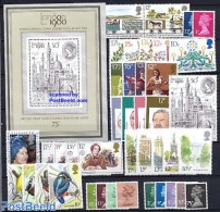 Great Britain 1980 Yearset 1980 (44v+1s/s), Mint NH, Various - Yearsets (by Country) - Unused Stamps