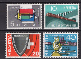 T3440 - SUISSE SWITZERLAND Yv N°586/89 ** - Unused Stamps