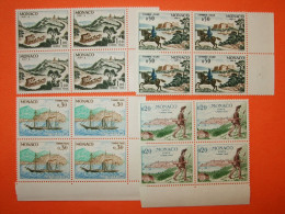 MONACO 1960-Série N°56/62 Moyens De Transport Du Courrier En 8 Blocs De 4** .  Superbe - Postage Due