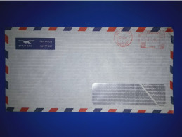 HELVETIA, Enveloppe D'air Diffusée Avec Affranchissement Mécanique. Année 1986. - Used Stamps