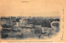 TREVOUX : Le Couvent Des Ursulines Les Gares Du P.L.M. Et Des Tramways Du Sud-est - Tres On Etat - Trévoux