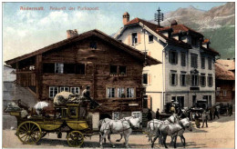 Andermatt - Ankunft Der Furkapost - Postkutsche - Andermatt