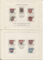 Tschechoslowakei # 1819-28 Ersttagsblatt Stadtwappen Neusohl Kaschau Aussig Pilsen Ostrau Uz '1' - Lettres & Documents