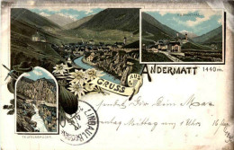 Gruss Aus Andermatt - Litho - Andermatt