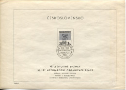 Tschechoslowakei # 1853 Ersttagsblatt ILO Internationale Arbeitsorganisation - Lettres & Documents