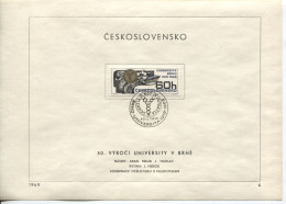 Tschechoslowakei # 1860 Ersttagsblatt Universität Brünn Brno - Briefe U. Dokumente