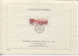 Tschechoslowakei # 1864 Ersttagsblatt Slowakische Nationalversammlung - Briefe U. Dokumente