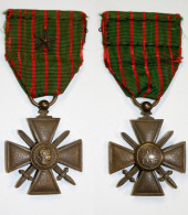 Médaille-FR-13c_Croix De Guerre_WW1_version 1914-1917_21-25-1 - France