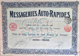 S.A. Messageries Auto-rapides  (1908) - Automobilismo