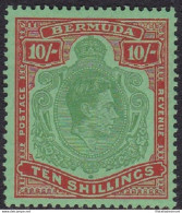 1951 BERMUDA, SG 119e  10 Sh.  MNH/** - Autres & Non Classés