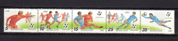 USSR Russia 1990 Football Soccer World Cup Strip Of 5 MNH - 1990 – Italie