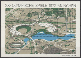 BRD  Block 7, Postfrisch **, Mit Abart, Olympische Sommerspiele München, 1972 - 1959-1980