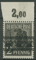 Bizone 1948 II. Kontrollr. Bandaufdruck Plattendruck 36 I A P OR Ndgz Postfrisch - Mint