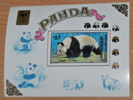 MONGOLIA 1989, Panda, Bears, Animals, Fauna, Mi #B134, Souvenir Sheet, MNH** - Orsi