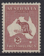 AUSTRALIA 1935  2/- MAROON KANGAROO (DIE II) TYPE (A)  STAMP PERF.12 CofA WMK  SG.134 MNH. - Nuevos