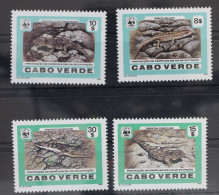 Kap Verde 500-503 Postfrisch Naturschutz Echsen #WR762 - Kaapverdische Eilanden