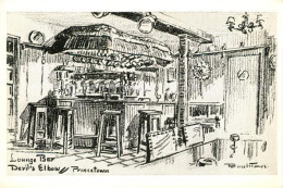 73481025 Princetown Lounge Bar Devils Elbow Drawing Kuenstlerkarte  - Sonstige & Ohne Zuordnung