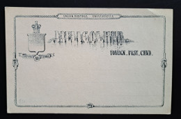 Helgoland 1879/80, Postkarte P6 Ungebraucht - Héligoland