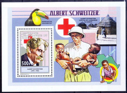Rep. Congo 2011 MNH MS, Albert Schweitzer, Nobel Peace, Red Cross, Medicine - Albert Schweitzer