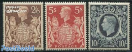 Great Britain 1939 Definitives 3v, Mint NH - Ongebruikt