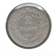 ALBERT I * 2 Frank 1911 Vlaams * Prachtig * Nr 12980 - 2 Francos