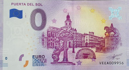 BILLETE 0 Euro Souvenir 0 € ESPAÑA: VEEA 2020-01 PUERTA DEL SOL (Madrid) - Otros & Sin Clasificación