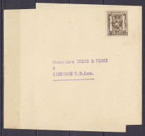 Bande D'impriné Affr. PREO 10c Olive (type N°420) Surch. [I-I-40 / 31-XII-40] Pour DIEKIRCH Luxembourg - Typo Precancels 1936-51 (Small Seal Of The State)