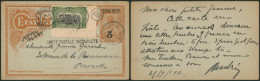 Congo Belge - EP Au Type N°31TT (réponse) + N°54 "Carte Postale Incomplète" Expédié De Elisabethville (1912) > Bruxelles - Enteros Postales