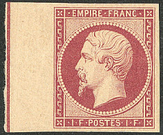 **  Filet D'encadrement. No 18c, Carmin, Bdf, Fraîcheur Postale, Superbe. - RRR - 1853-1860 Napoléon III.