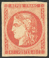 * No 48e, Rouge-sang Foncé, Superbe. - RR - 1870 Ausgabe Bordeaux
